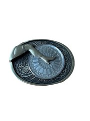 Vintage The Gal Leg Vintage Bronze Spinning Belt Buckle Collectible RARE