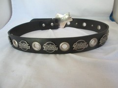 Harley Davidson Buckle & Black Belt Grommet & HD Logo Genuine Leather Size 30