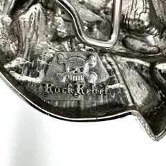Al Capone Tommy Machine Gun Belt Buckle Silver Pewter Mobster 3D Rock Rebel