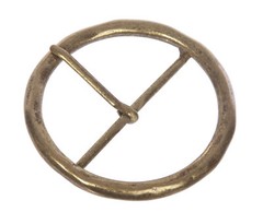 2 3/4&Prime; (70 mm) Single Prong Round Circle Center Bar Belt Buckle