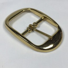 Vintage Replacement Belt Buckle Fits 1.5&Prime; Simple Basic Gold Toned Made in USA 7A