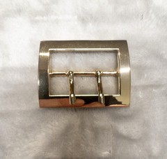 Sam Browne Replacement Belt Buckle Gold 38mm Passthrough 50mm x 38mm Fits 1.5”