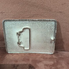 Vintage Michael Jackson KING OF POP Chrome Metal Belt Buckle NICE