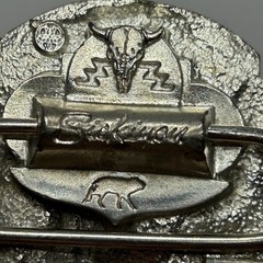 Siskiyou Buckle Co 1995 Eagle Buffalo Nickel Belt Buckle Pewter USA