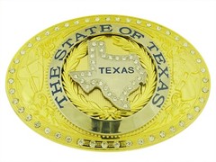 TX Lone Star Belt Buckle Western Rodeo Silver Metal Sherfiff Badge Men Women New
