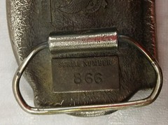 1982 The Great American Buckle Co. Mason Vintage Tradesman Belt Buckle