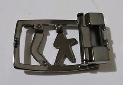 AUTH. SALVATORE FERRAGAMO GUNMETAL SF BELT BUCKLE FOR 1.3&Prime; WIDE BELT STRAP