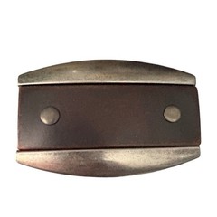 Unbranded Vintage Belt Buckles Lot 2 Silver Abstract Hardware Unisex Inlay Wood