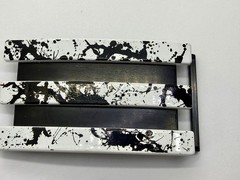 Adidas Golf 3 Stripe White & Black Ink Flash Color Trophy Award Belt Buckle