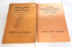 Kennecott Copper Mine LOT | *Vintage* Belt Buckle Train Operating Rules Contract