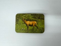 Old Vintage Real Pictured Deer Buck Belt Buckle