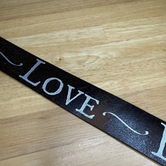 Rare VTG Peace Love Happiness Hippie Belt Boho Leather Unisex Dillon Rogers Read