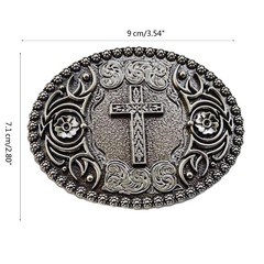 Cowboy Relief Belt Buckle Metal Belt Buckle for DIY Waist Belt Replacements