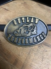 Outlaw Performance Hot Rod Manufacturer Belt Buckle Vintage From The 80s Rare