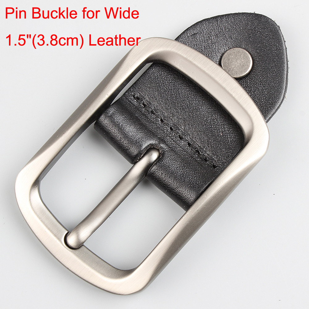 Fashion Alloy Mens Belt Buckle Pin Buckle for Wide 1.5&Prime;(3.8cm) Leather Black