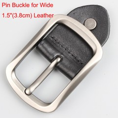 Fashion Alloy Mens Belt Buckle Pin Buckle for Wide 1.5&Prime;(3.8cm) Leather Black