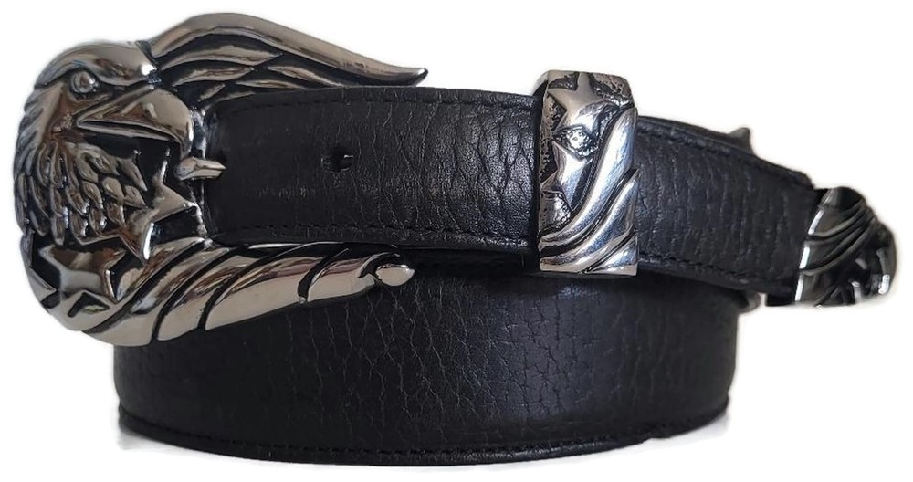 AB STEEL BY AL BERES 1&Prime; FREEDOM EAGLE 3 PIECE BUCKLE SET ONLY #ST103 « NO BELT! »