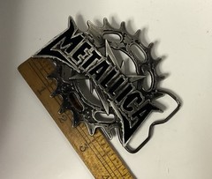 Metallica Saw Logo Heavy Metal Rock Band Belt Buckle