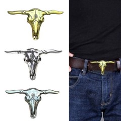 Vintage Skull Shape Belt Buckle for Adult Waist Belt DIY Unisex
