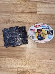 Hesston Vintage Rodeo Belt Buckle 1987 METAL Original Wrap National Finals NFR
