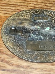 1981 Spec Cast Bull Riding Belt Buckle