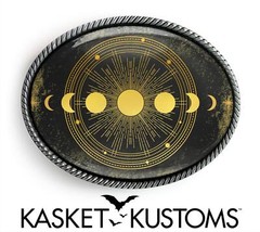 Alchemy Belt Buckle – Sacred Geometry Mystic Handmade Buckle – 640