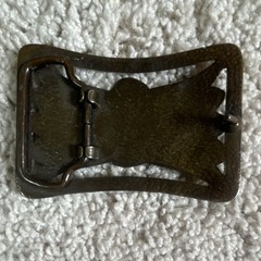 Silver Tone Blue Stone Thunderbird Western Rectangular Belt Buckle 1.5 in