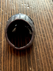 Fourspeed Metalwerks Pewter Death Rider Ring Size 11