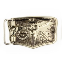 Medical german silver belt buckle Caduceus, Physician Medical Corps belt buckle