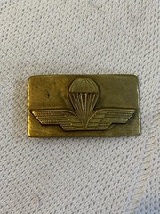 Vintage Brass Military Paratrooper Buckle 7.5cm – Brass Wings & Parachute