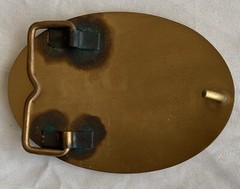 Case Excavator 1985 Rodeo Belt Buckle brass retro construction 1980&rsquo;s equipment