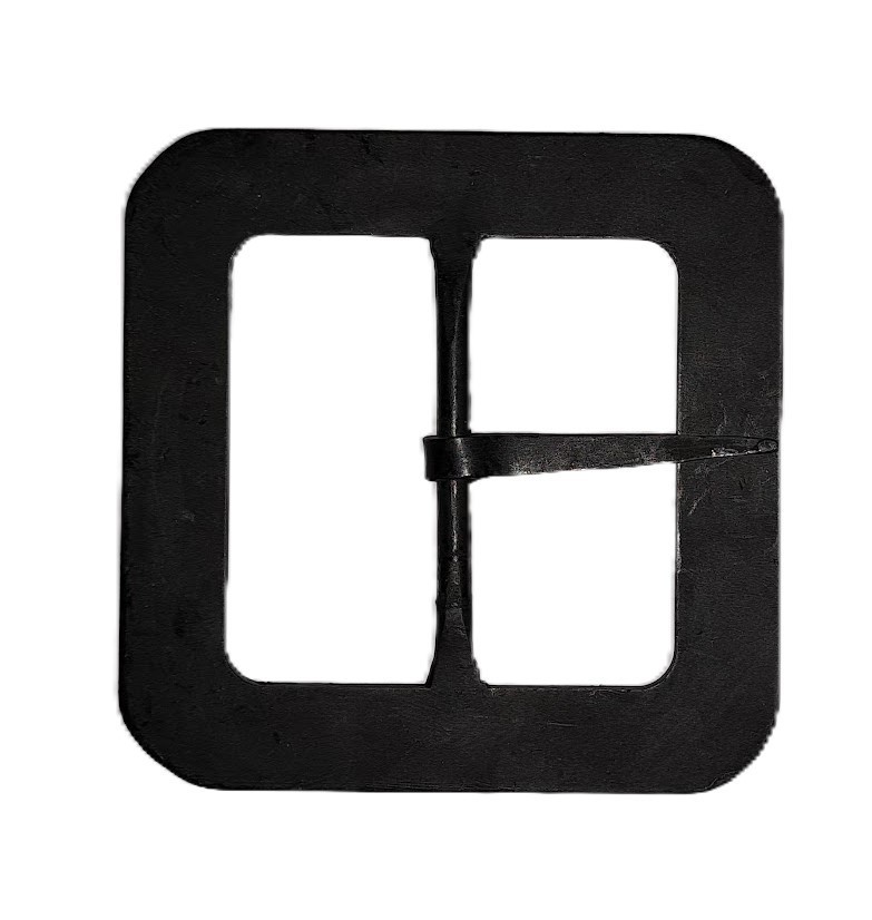 3&Prime; Square Plain Hand-Forged Buckle – (4&Prime; overall size, 3&Prime; inside opening)