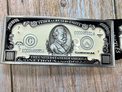 $1,000 US Dollar Federal Reserve Note The United States of America Belt Buckle