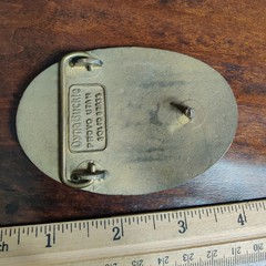World&rsquo;s Largest Concrete Pumped Storage Dyna Provo Utah Solid Brass Belt Buckle