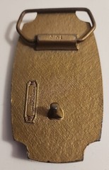 VINTAGE 1980 PRIMO BLUEGRASS MUSIC BELT BUCKLE BY INDIANA METALCRAFT