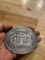 Build America Belt Buckle Metal Union Collector GIFT Construction Labor 4 INCH