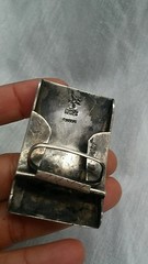 Very nice vintage Mexico sterling 925 2 tones buckle