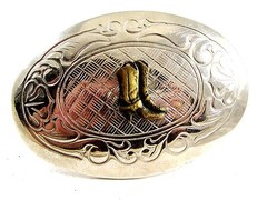 Western Cowboy Boots Belt Buckle Made in USA 12112013cc