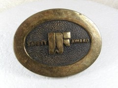 Safety Award Brass Belt Buckle By BTS MADE IN USA 31616