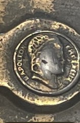 Vintage 1970s Brass Seventh Cavalry Rough Rider Belt Buckle