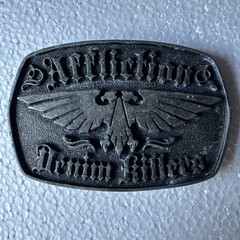 Vintage Affliction Belt Buckle Denim Killers Double Headed Eagle Y2K Masonic