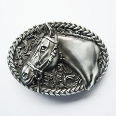 New Vintage Horse Head Western Oval belt buckle Gürtelschnalle also Stock in US