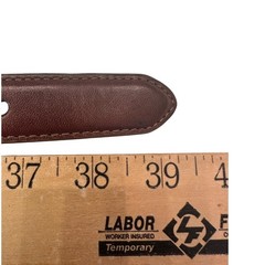 VTG Brighton Braided Brown Leather Belt Solid Brass Buckle Sz 34 Men&rsquo;s 90s USA