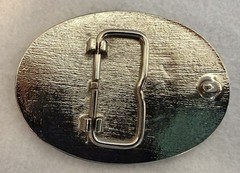 Men&rsquo;s Silver Oval South Dakota State Seal Western Belt Buckle 1.5&Prime; Belt Fit
