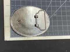 Dare To Follow Your Heart Rhinestone Accented Statement Oval Belt Buckle.