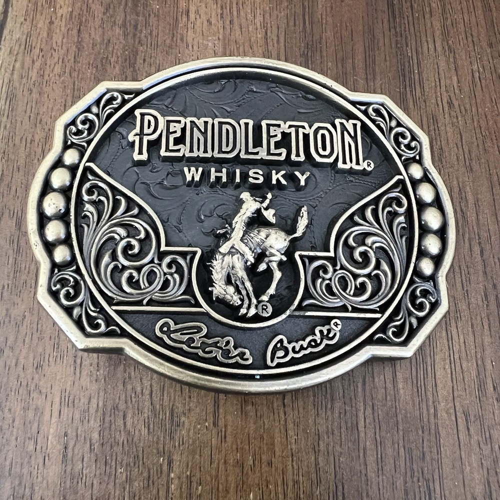 2024 Pendleton Whiskey Let&rsquo;er Buck Rodeo Cowboy Montana Silversmiths Belt Buckle
