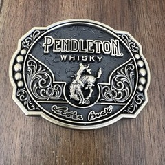 2024 Pendleton Whiskey Let&rsquo;er Buck Rodeo Cowboy Montana Silversmiths Belt Buckle