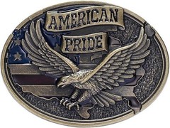 Belt Buckles for men women-Western Cowboy Belt Buckle American Flag and Eagle Be