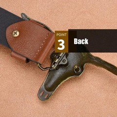 FAYZSOWSR Western Cowboy Belt Buckles for Men PU Leather 125cm/4.1ft, Coffee