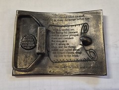 Lewis Buckle Co Inc Gandalf LOTR Metal Brass Belt Buckle Vintage 1975